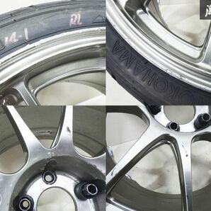 Weds ウェッズ WedsSport ウェッズスポーツ TC105N 18インチ 9.5J +-0 5穴 PCD114.3 ホイール アドバン 250/660R18 Sタイヤ GT-R JZX100の画像4