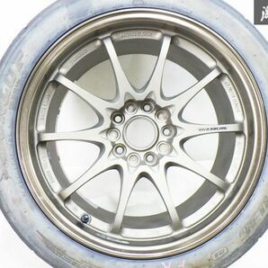 きれい!! RAYS レイズ VOLKRACING ボルクレーシング VR CE28N 鍛造 17インチ 9J +22 5穴 PCD114.3 ホイール 235/45R17 93W タイヤ GT-Rの画像2