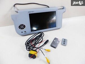 TFT LCD color monitor visor monitor left passenger's seat side 9inch bracket remote control attaching shelves D2