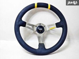 MOMO Momo DRIFT drift steering gear steering wheel black suede outer diameter approximately 330mm all-purpose horn button attaching immediate payment shelves 2D1