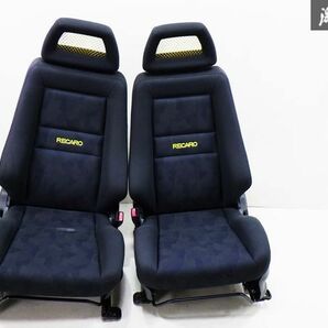 スズキ純正 RECARO レカロ HT81S スイフトスポーツ フロント シート 左右セット 運転席 助手席 レール付 セミバケ 棚の画像1