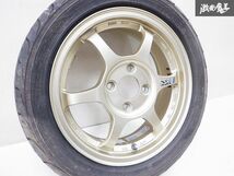 SSR スピードスター TYPE-C タイプC 14インチ 5J +38 4穴 PCD100 165/55R14 タイヤ付き 1本 シビック NA NB ロードスター レビン トレノ_画像1