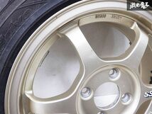 SSR スピードスター TYPE-C タイプC 14インチ 5J +38 4穴 PCD100 165/55R14 タイヤ付き 1本 シビック NA NB ロードスター レビン トレノ_画像3