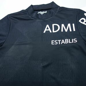 2点 美品 アドミラルゴルフ 半袖シャツ ロゴメッシュジャガード モックネックシャツ ADMA232 メトロロゴ モックネックシャツ ADMA223 Lの画像3