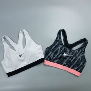 美品 2点おまとめ NIKE ナイキ ウィメンズ ナイキプロ CL SKEWブラ スポーツブラ トップス M スポーツウェア