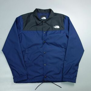 美品 ノースフェイス THE NORTH FACE 海外企画 ナイロン バイカラー コーチジャケット ブルゾン メンズ M