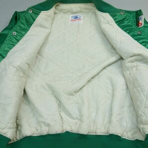 90s 90年代 NFL ニューヨークジェッツ スターター製 USA製 中綿スタジャン ジャケット XL グリーン メンズの画像3