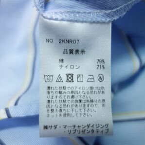 メーカーズシャツ 鎌倉シャツ ウエストドローコード ノーカラー ロング シャツワンピース レディース 40の画像6
