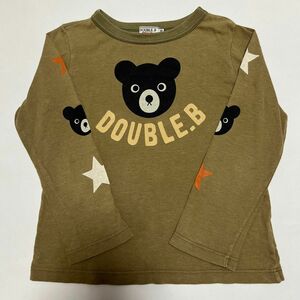 double ダブルビー 120 トップス　長袖　ロンT Tシャツ ダブルB