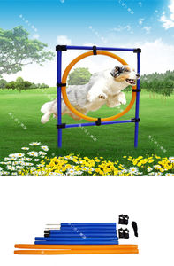  pet dog for dog. motion training apparatus motion apparatus training Jump bar upbringing dog Ran contest training construction type adjustment possibility 3 point set 