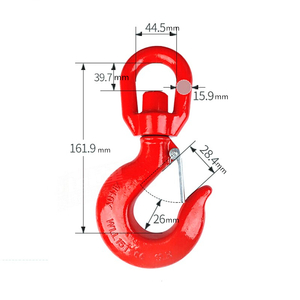 スイベルフック 回転 ロッキングフック セルフロッキングフック 重量フック 吊り具 使用荷重約3t 2点セット 低炭素合金鋼製