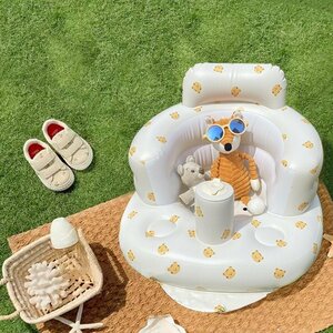  pretty baby chair .... air baby sofa for children swim ring playing in water bath meal for . seat . practice chair playing in water coming off . pool #06