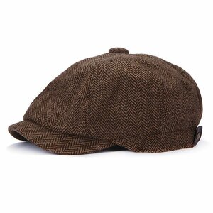 セーラーハット 帽子 ロール 漁師帽 バケットハット メンズ レディース 100%綿 カジュアル ファッション 復古 ダークブラウン