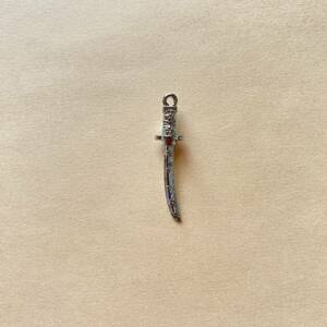  sword. charm 1 piece silver 34×8mm.