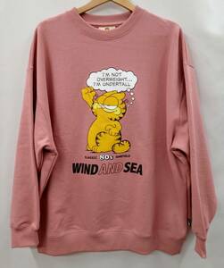 WIND AND SEA ウィンダーシー GARFIELD ガーフィールド WDS-C-GAF-24-Q2-02 スウェット トレーナー L ピンク 通年