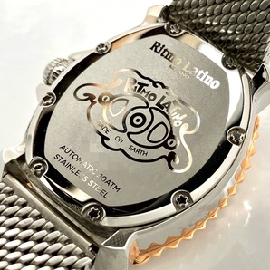 ジャンク 箱 取説 付 Ritmo Latino リトモラティーノ ミラノ QUATTRO AUTO QA-01ML 自動巻 メンズ 腕時計 稼働品の画像6