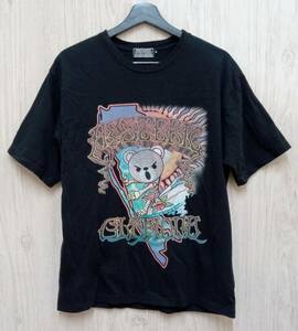 HYSTERIC GLAMOUR/ヒステリックグラマー/半袖Tシャツ/DEAD BEAR SURF/02232CT06/ブラック/Mサイズ