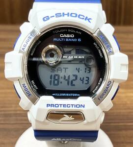 CASIO カシオ G-SHOCK ジーショック GWX-8903K 電波ソーラー デジタル ホワイト ブルー ラバーバンド 腕時計