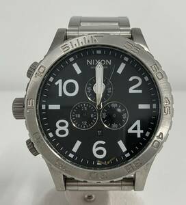 ジャンク 【ジャンク】nixon ニクソン SIMPLIFY THR 51-30 Chrono クロノグラフ ブラック 腕時計 メンズ クォーツ A083000 動作未確認