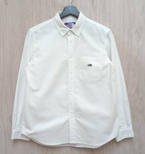 THE NORTH FACE PURPLE LABEL/ザ ノースフェイス パープルレーベル/長袖シャツ/× NANAMICA/NT3118N/Cotton Polyester OX B.D. Shirt/WS