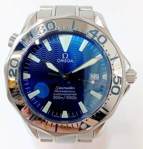 Omega Seamaster Seamaster Diver 300M 2255.80 Автоматический вулкановый автомат дата дата синий диаграмм доступен