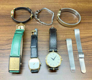 ジャンク 【ジャンク】 ブランド腕時計 まとめ売り 8点セット GUCCI LONGNES LEROY シェリーライン クォーツ