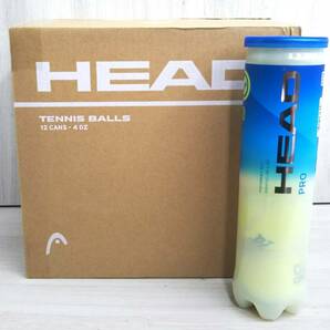 03【未使用】HEAD ヘッド PRO テニスボール 硬式用 571714 1箱12缶セット 48球の画像1