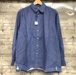 PORTER CLASSIC ポーター クラシック DOUBLE GAUZE SHIRT ダブルガーゼシャツ 長袖シャツ サイズM ブルー