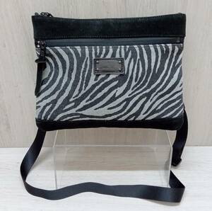 MASTER PIECE/ master-piece / сумка на плечо /ANIMAL/ Zebra рисунок / черный 