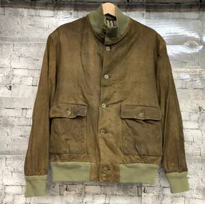 ENGLAND製 Burberrys バーバリー Suede Leather Jacket スエード レザー ジャケット ブルゾン ボンバージャケット ブラウン