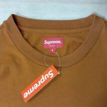 Supreme／20AW／長袖Ｔシャツ／Woven Label L/S Top／タグ付き　ブラウン　S　シュプリーム_画像4