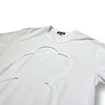 22ss 花の存在 COMME des GARCONS HOMME PLUS MESH LONG CUTSAW メッシュロングカットソー M ホワイト コムデギャルソンオムプリュス_画像3