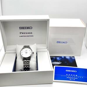 【可動品】SEIKO PRESAGE 4R57‐00K0 自動巻 文字盤白 STAR BAR限定モデル 腕時計の画像8