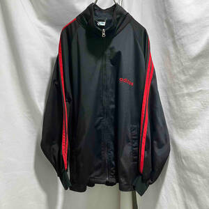 adidas track jacket トラック ジャケット ジャージ ブラック レッド SIZE L アディダス 店舗受取可