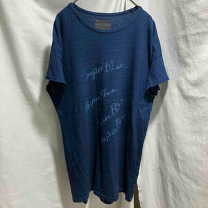 Yohji Yamamoto Super Blue SUPER BLUE 四連Tシャツ 半袖Tシャツ コットン ブルー サイズ:2 NK-T12-087 ヨウジヤマモトスーパーブルー