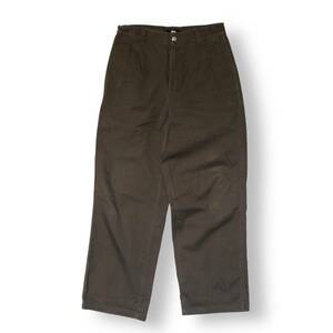 STUSSY WORKGEAR TROUSER TWILL 綿パン サイズ:28 ブラウン ステューシー 店舗受取可