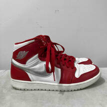 NIKE Air Jordan 1 Retro High Silver Medal 26.5cm レッド×ホワイト 店舗受取可_画像2