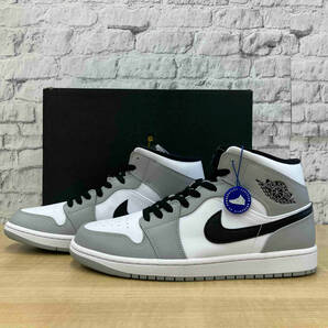 NIKE AIR JORDAN 1 MID LIGHT SMOKE GREY/BLACK WHITE ナイキ エアジョーダン 1 ミッド ライトスモークグレー 554724-092 サイズ28cmの画像1