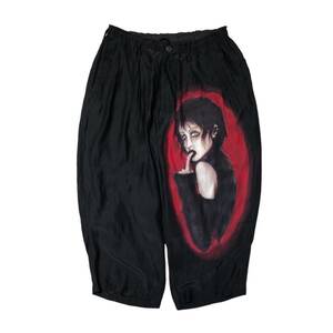 22SS Yohji Yamamoto POUR HOMME WOMAN F PRINT TAPERED PANTS ウーマン プリント テーパード パンツ 2 ヨウジヤマモト プールオム