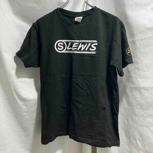 Lewis Leathers print ss cut-sew プリント SS カットソー 半袖Tシャツ ブラック SIZE L ルイス レザーズ