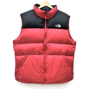 THE NORTH FACE ザノースフェイス NUPTSE VEST ヌプシ ベスト アウトドア マウンテン ND51805Z RED サイズL