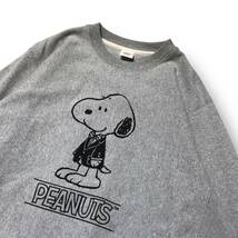 Brooks Brothers × PEANUTS スヌーピースウェット XLサイズ グレー クルーネック ブルックスブラザーズ ピーナッツ 店舗受取可_画像3