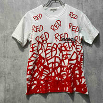 COMME des GARCONS CELEBRATION PRINT TEE セレブレーション プリント 半袖Tシャツ ホワイト レッド SIZE M コムデギャルソン_画像1