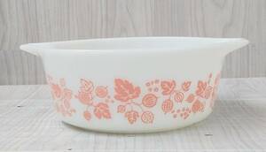  Old Pyrex Goose Berry pink kya Serow ru