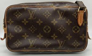 LOUIS VUITTON ルイヴィトン モノグラム SL0061 マルリーバンドリエール ショルダーバッグ レザー ブラウン 茶 LV 鞄 品物のみ