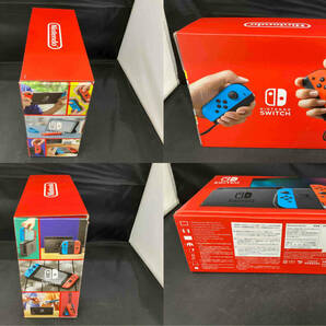 現状品 初期化済 箱傷み 付属品欠品 ニンテンドースイッチ NintendoSwitch Joy-Con(L)ネオンブルー/(R)ネオンレッド(バッテリー拡張モデル)の画像2