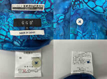 GGD ジージーディー　半袖シャツ　サイズ4 日本製　ブルー系　亀_画像6