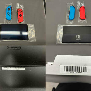 【初期化済み・初期動作のみ確認済み】Nintendo Switch(有機ELモデル) Joy-Con(L)ネオンブルー/(R)ネオンレッド(HEGSKABAA)の画像3