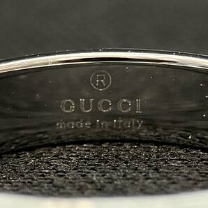 【新品仕上済】 GUCCI K18 WG アイコン スリム リング 指輪 約9号 3.3g 750 GGの画像3