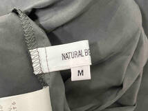 NATURAL BEAUTY BASIC ナチュラルビューティーベーシック 半袖ワンピース バルーンスリーブワンピース 22SS 中国製 グレー サイズM_画像3